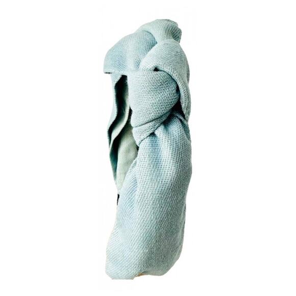 3/$20 NEW ANTHROPOLOGIE Baby Blue Fabric Knot Bow Headband Hair Piece Barbiecore - Picture 10 of 10